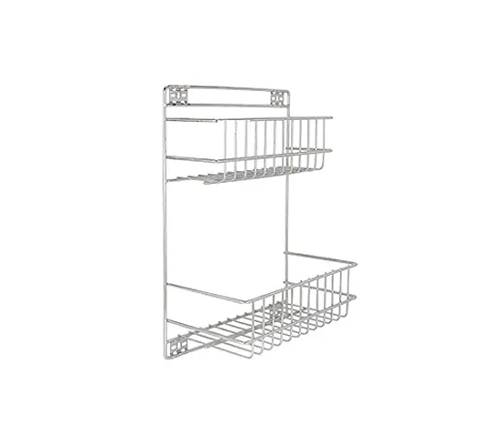 AB99 COLLECTION Cleaning Supplies Stainless Steel Wall Mounted Kitchen Rack, Detergent Rack, Multipurpose Rack for Bathroom, Wall Mounted Shelf Rack, Soap and Shampo Holder (1 Pc)